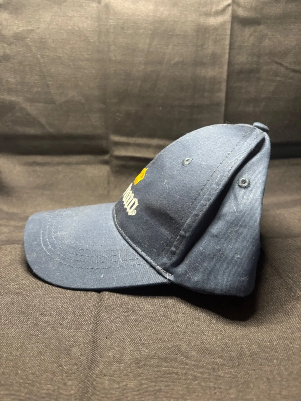 Corona Navy Blue Logo Baseball Hat. Vstrap.